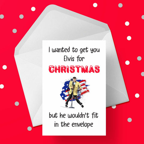 Funny Christmas Card with Elvis