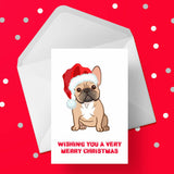Christmas Card with French Bulldog