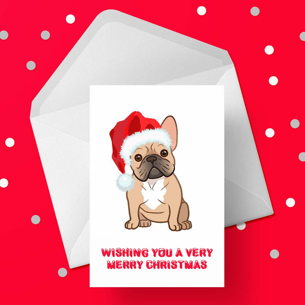 Christmas Card with French Bulldog