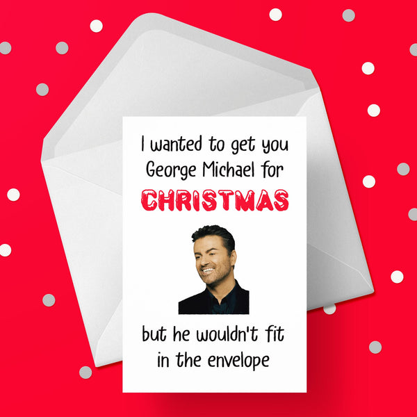 Funny Christmas Card with George Michael