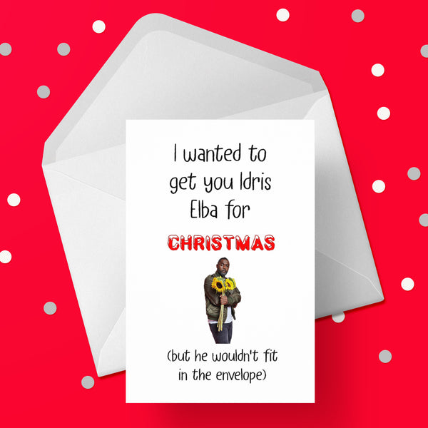 Funny Christmas Card with Idris Elba