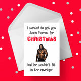 Funny Christmas Card with Jason Momoa