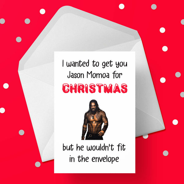 Funny Christmas Card with Jason Momoa
