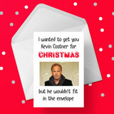 Funny Christmas Card with Kevin Costner