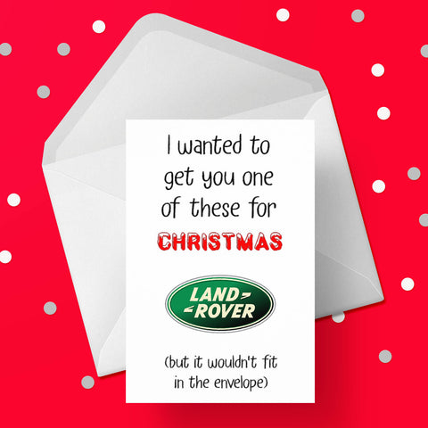 Funny Christmas Card with Land Rover