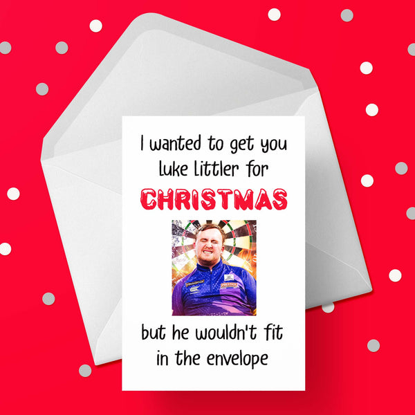 Funny Christmas Card with Luke Littler