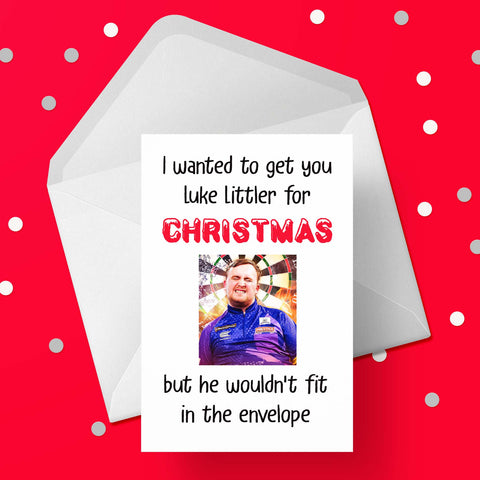Funny Christmas Card with Luke Littler