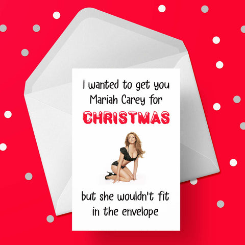 Funny Christmas Card with Mariah Carey