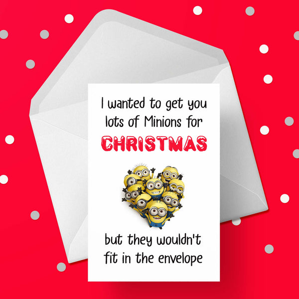 Funny Christmas Card with Minions