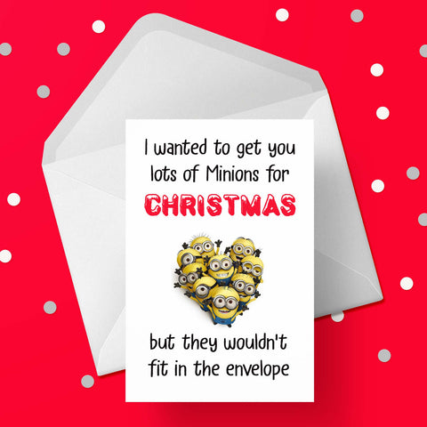 Funny Christmas Card with Minions