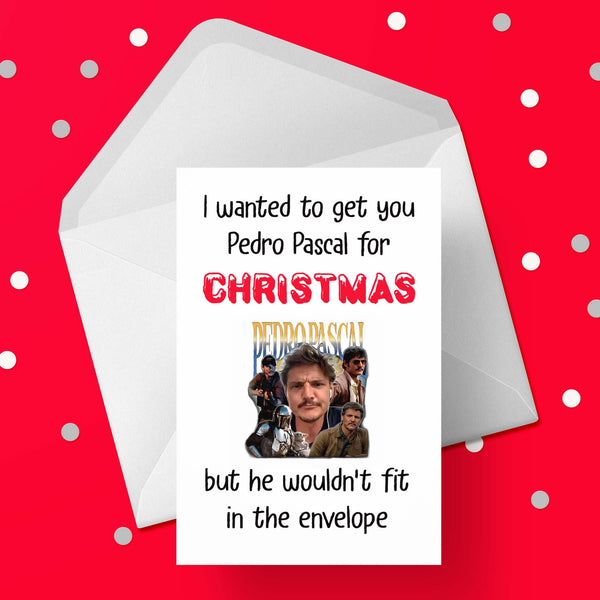 Funny Christmas Card with Pedro Pascal