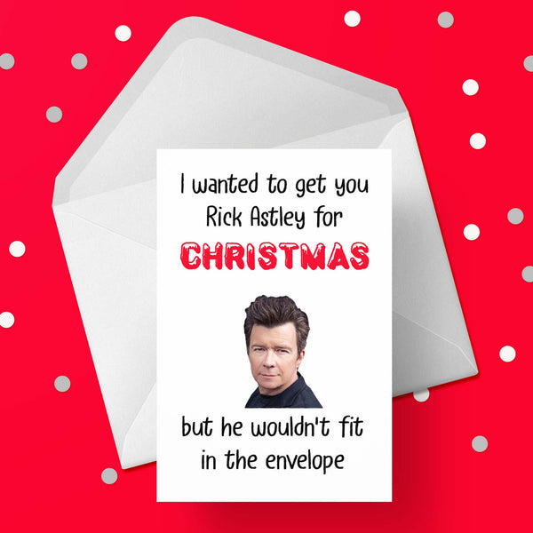 Funny Christmas Card with Rick Astley