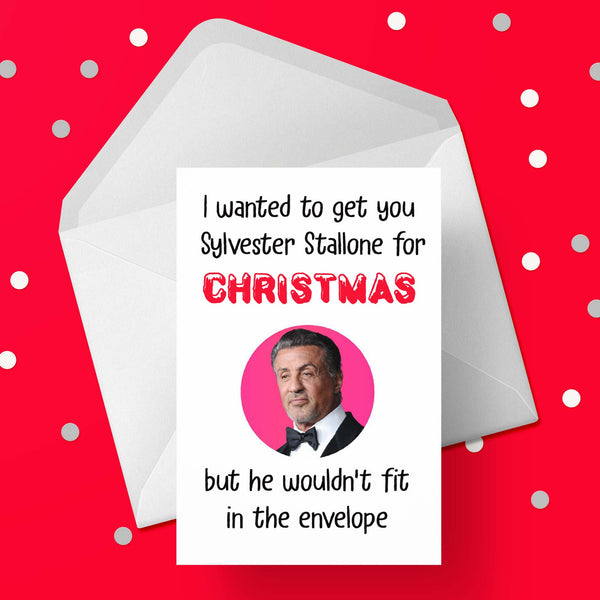 Funny Christmas Card with Sylvester Stallone