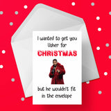 Funny Christmas Card with Usher