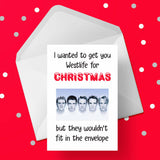 Funny Christmas Card with Westlife