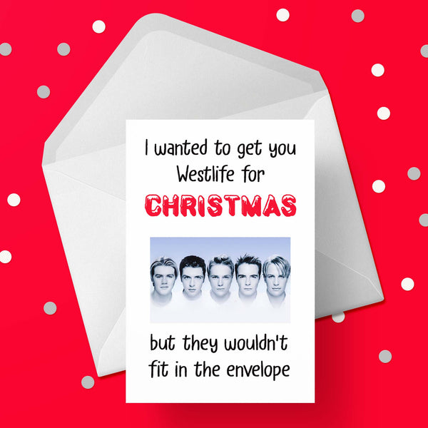 Funny Christmas Card with Westlife