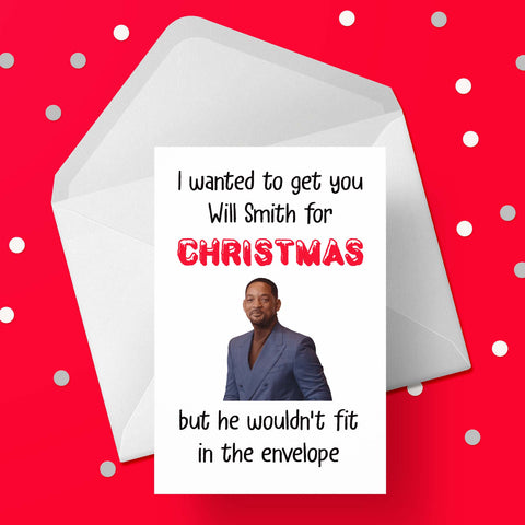 Funny Christmas Card with Will Smith
