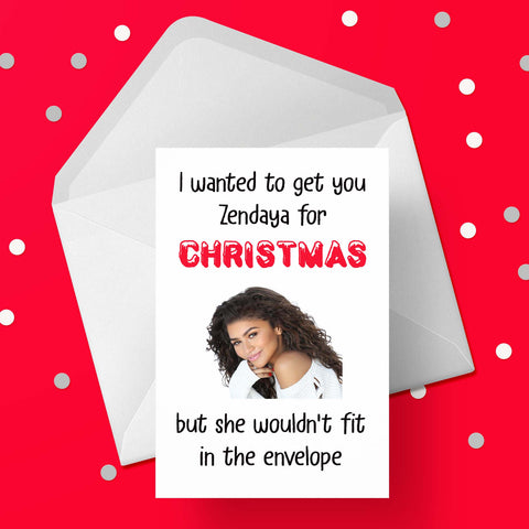 Funny Christmas Card with Zendaya