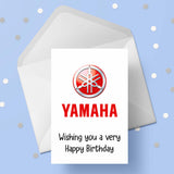 Yamaha Bike Logo Birthday Card