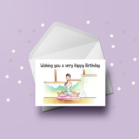 Pilates 02 Birthday Card
