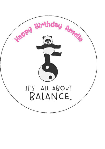 Pilates 04 Edible Icing Cake Topper