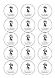 Yoga / Pilates 04 Edible Icing Cake Topper or Ribbon