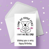 Yoga / Pilates 05 Birthday Card