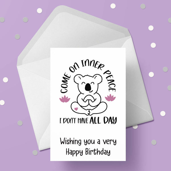 Yoga / Pilates 05 Birthday Card