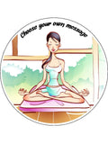 Pilates Edible Icing Cake Topper 02