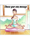 Pilates Edible Icing Cake Topper 02