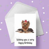 Yorkshire Terrier 02 Edible Icing Cake Topper or Ribbon