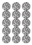 Zebra Print Edible Icing Cake Topper