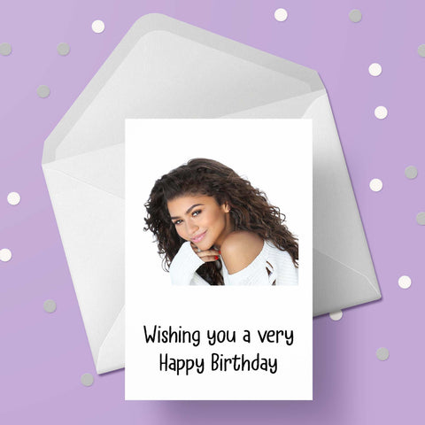 Zendaya Birthday Card