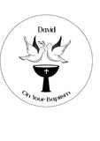 Baptism 02 Edible Icing Cake Topper or Ribbon