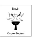 Baptism 02 Edible Icing Cake Topper or Ribbon