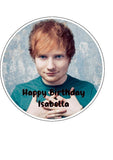 Ed Sheeran 02 Edible Icing Cake Topper or Ribbon
