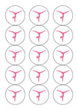 Gymnastics Edible Icing Cake Topper 04