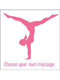 Gymnastics Edible Icing Cake Topper 04