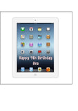 iPad Edible Icing Cake Topper - White Frame