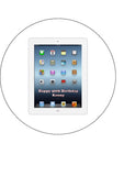 iPad Edible Icing Cake Topper - White Frame