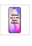 iPhone 14 Edible Icing Cake Topper or Ribbon