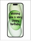 iPhone 15 Edible Icing Cake Topper or Ribbon