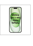 iPhone 15 Edible Icing Cake Topper or Ribbon