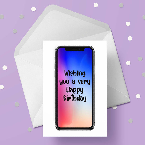iPhone 11 Birthday Card