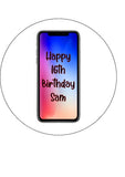 iPhone 11 Edible Icing Cake Topper or Ribbon