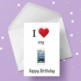 iPhone Edible Icing Cake Topper - White