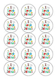 Jesus 01 Edible Icing Cake Topper or Ribbon