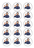 Keanu Reeves 01 Edible Icing Cake Topper or Ribbon