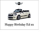 Mini Car 01 Edible Icing Cake Topper or Ribbon