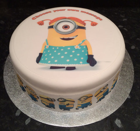 Minions 02 Edible Icing Cake Topper - Despicable Me